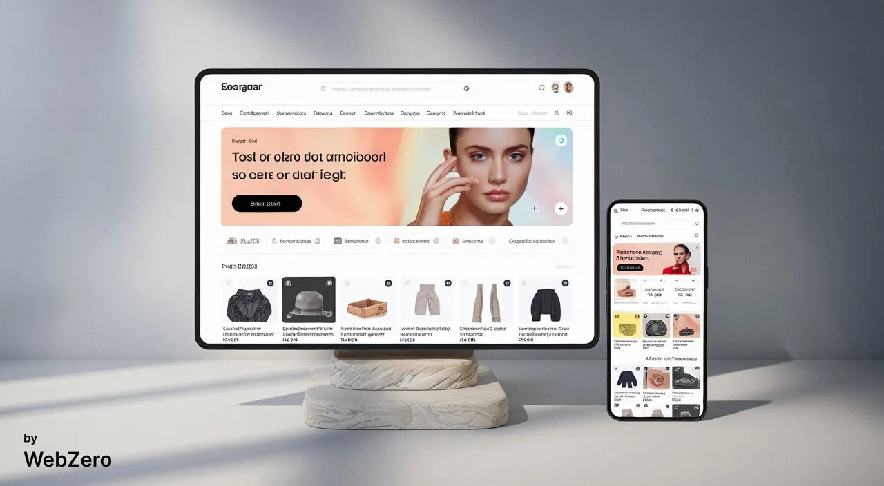 WebZero portfolyusu için Nil Kozmetik'e özel modern e-ticaret web tasarımı. Ürün listesi ve kullanıcı dostu arayüz öne çıkıyor.