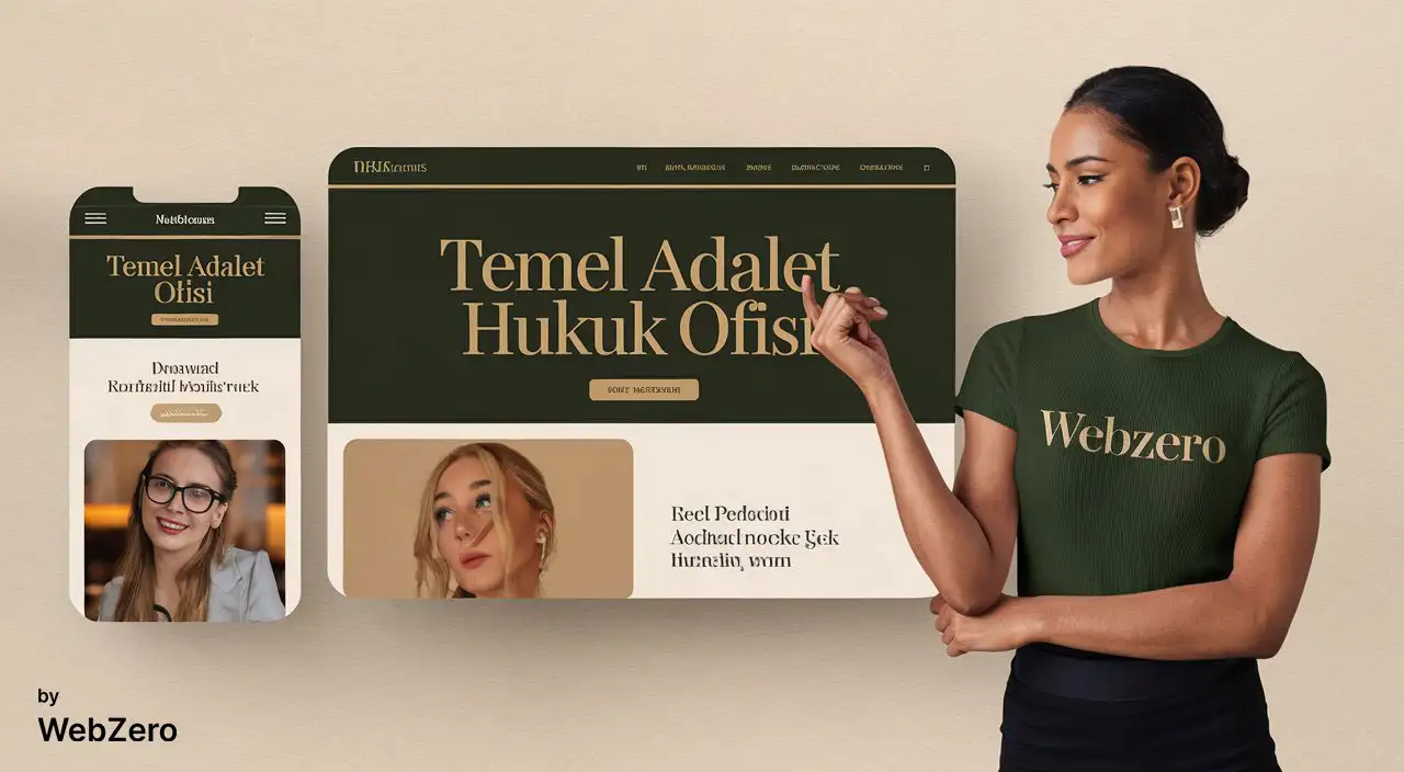Web tasarım ajansı portfolyosundan Temel Adalet Hukuk Ofisi için hazırlanan modern ve profesyonel web sitesi tasarımı.