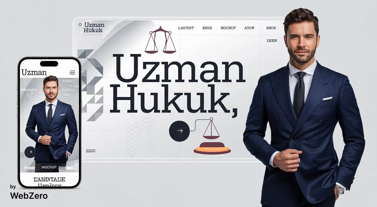Web tasarım ajansı portfolyosundan Uzman Hukuk için hazırlanan modern ve minimalist web sitesi tasarımı, profesyonel bir görünümle.
