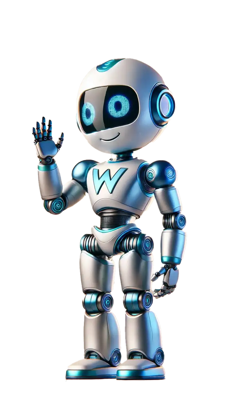 Webzero dijital pazarlama ajansının robot maskotu